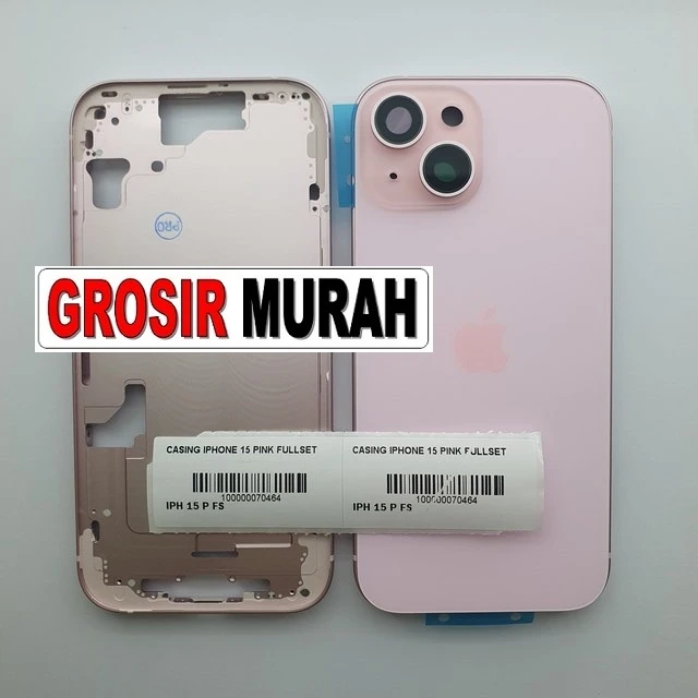 Casing Iphone 15 Pink Fullset