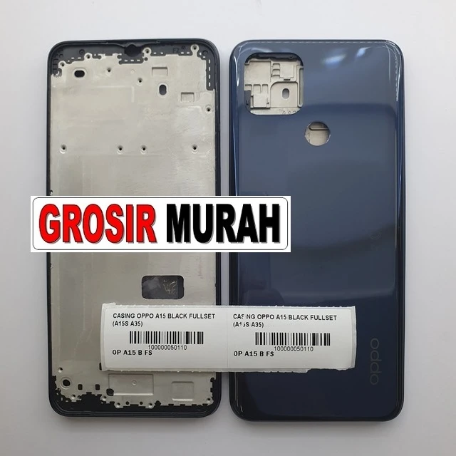 Casing Oppo A15 Black Fullset (a15s A35)