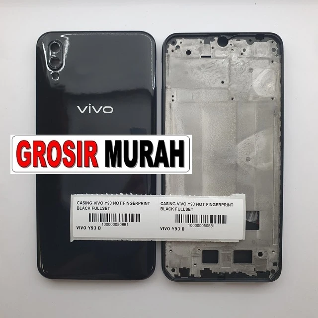 Casing Vivo Y93 Not Fingerprint Black Fullset ready stock harga grosir sparepart HP Libra Jaya