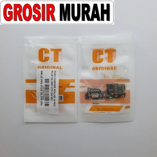 Flexi Charger Realme 16 Pro Plus 5g (ori) Con Sim Mic ready stock harga grosir sparepart HP Libra Jaya