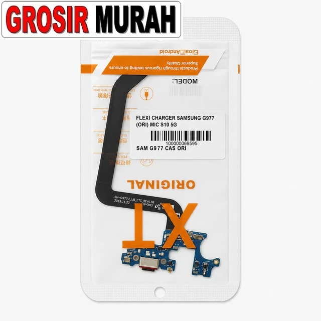 Flexi Charger Samsung G977 (ori) Mic S10 5g ready stock harga grosir sparepart HP Libra Jaya