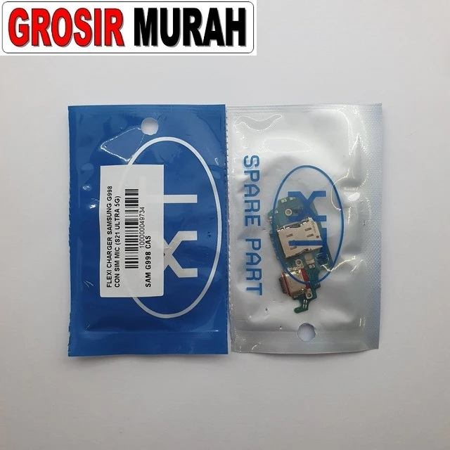Flexi Charger Samsung G998 Con Sim Mic (s21 Ultra 5g) ready stock harga grosir sparepart HP Libra Jaya