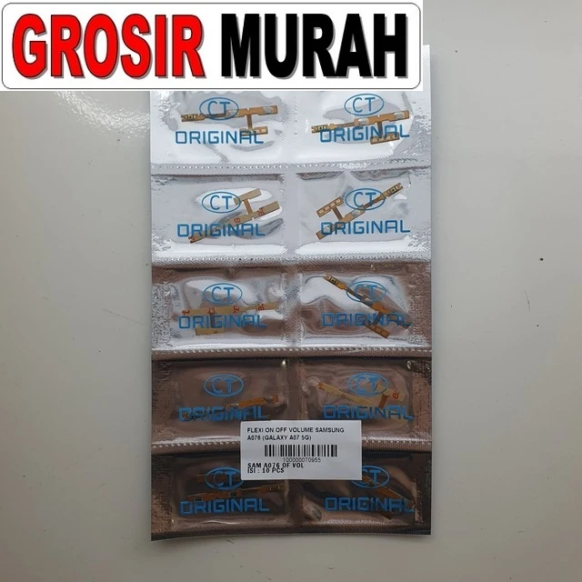 Flexi On Off Volume Samsung A076 (galaxy A07 5g) ready stock harga grosir sparepart HP Libra Jaya