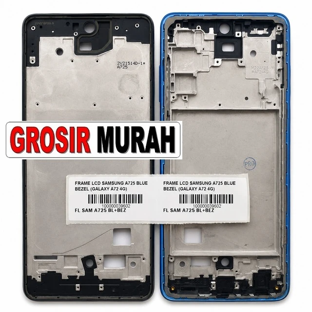Frame Lcd Samsung A725 Blue Bezel (galaxy A72 4g) ready stock harga grosir sparepart HP Libra Jaya