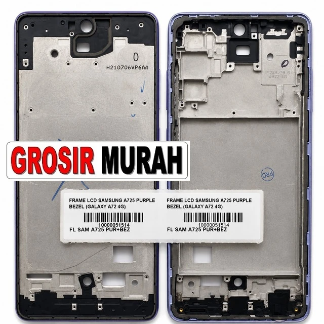 Frame Lcd Samsung A726 Purple Bezel (a72 5g) ready stock harga grosir sparepart HP Libra Jaya