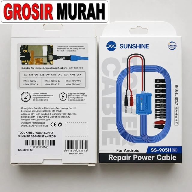 Tool Kabel Power Supply Sunshine Ss-905h Se Android ready stock harga grosir sparepart HP Libra Jaya