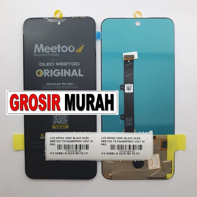 Lcd Infinix X6881 Black Oled Meetoo Ts Fingerprint (hot 50 Pro 4g Itel S25)