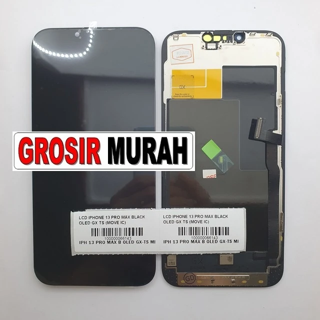 Lcd Iphone 13 Pro Max Black Oled Gx Ts (move Ic) ready stock harga grosir sparepart HP Libra Jaya