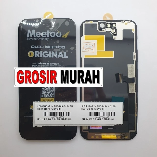 Lcd Iphone 14 Pro Black Oled Meetoo Ts (move Ic) ready stock harga grosir sparepart HP Libra Jaya