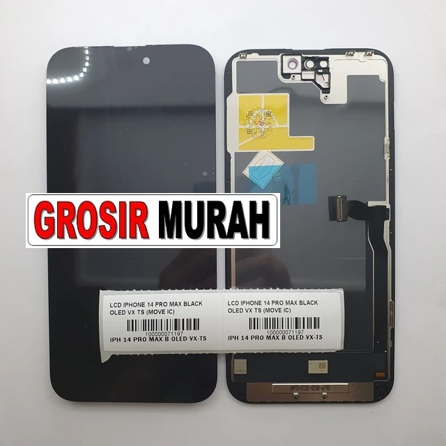 Lcd Iphone 14 Pro Max Black Oled Vx Ts (move Ic) ready stock harga grosir sparepart HP Libra Jaya