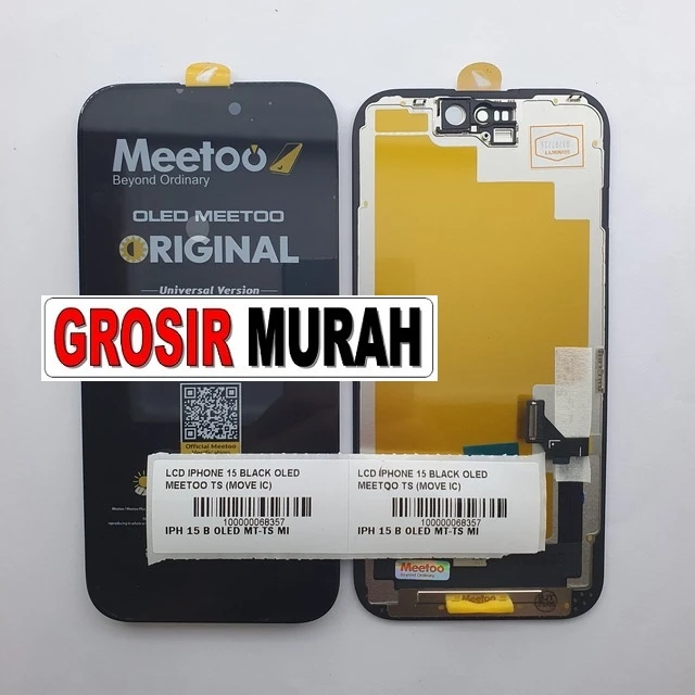 Lcd Iphone 15 Black Oled Meetoo Ts (move Ic)