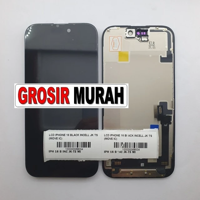 Lcd Iphone 16 Black Incell Jk Ts (move Ic)