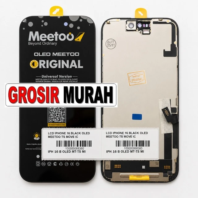 Lcd Iphone 16 Black Oled Meetoo Ts Move Ic ready stock harga grosir sparepart HP Libra Jaya