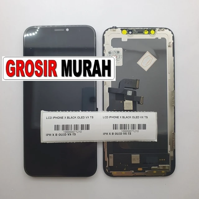 Lcd Iphone X Black Oled Vx Ts ready stock harga grosir sparepart HP Libra Jaya