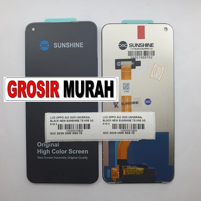 Lcd Oppo A53 2020 Universal Black New Sunshine Ts K9s 5g K10 5g K10x 5g K30 Realme C17 7i 9i 9 5g ready stock harga grosir sparepart HP Libra Jaya