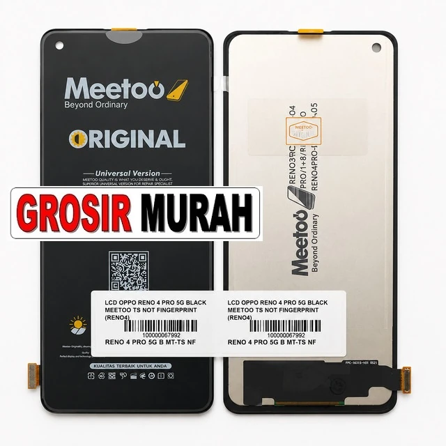 Lcd Oppo Reno 4 Pro 5g Black Meetoo Ts Not Fingerprint (reno 4 Pro 4g Reno 3 Pro 5g Find X2 Neo 5g ready stock harga grosir sparepart HP Libra Jaya
