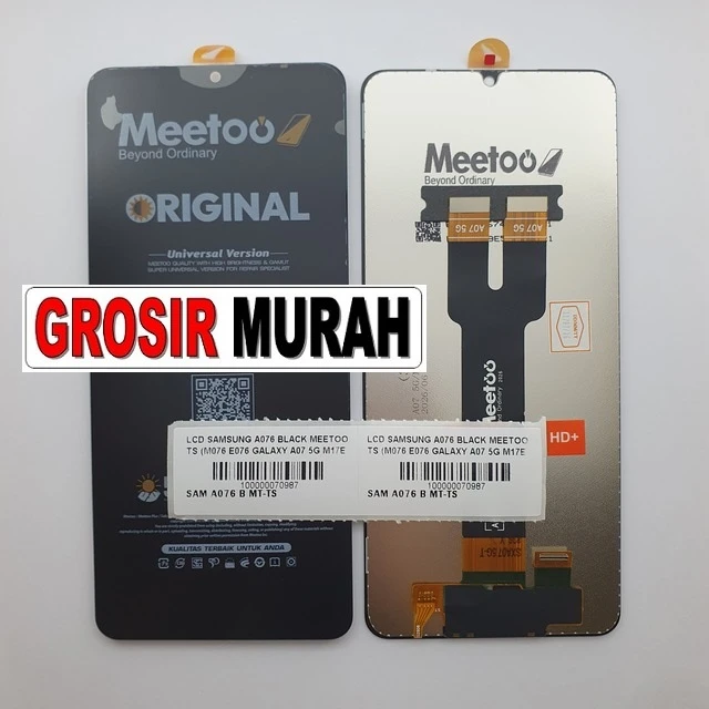 Lcd Samsung A076 Black Meetoo Ts (m076 E076 Galaxy A07 5g M17e 5g F70e 5g A70e) ready stock harga grosir sparepart HP Libra Jaya