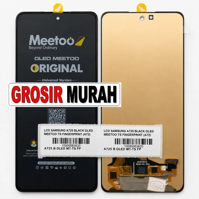 Lcd Samsung A725 Black Oled Meetoo Ts Fingerprint (a72) ready stock harga grosir sparepart HP Libra Jaya