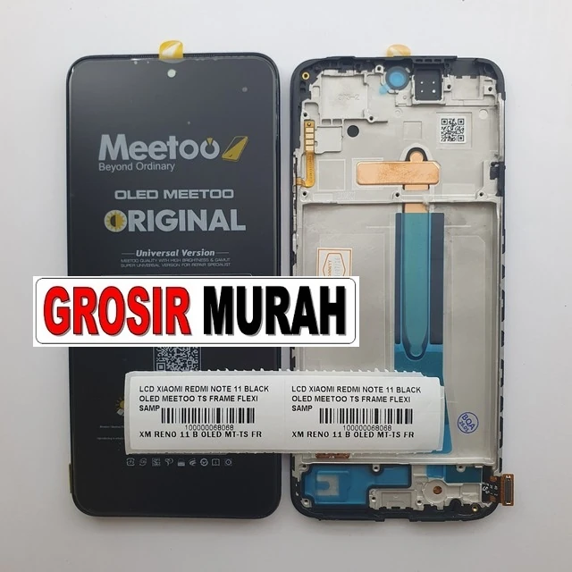 Lcd Xiaomi Redmi Note 11 Black Oled Meetoo Ts Frame Flexi Samping (redmi Note 11s Poco M4 Pro 4g)