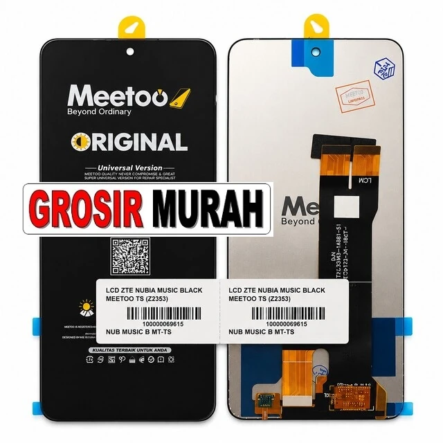 Lcd Zte Nubia Music Black Meetoo Ts (z2353) ready stock harga grosir sparepart HP Libra Jaya