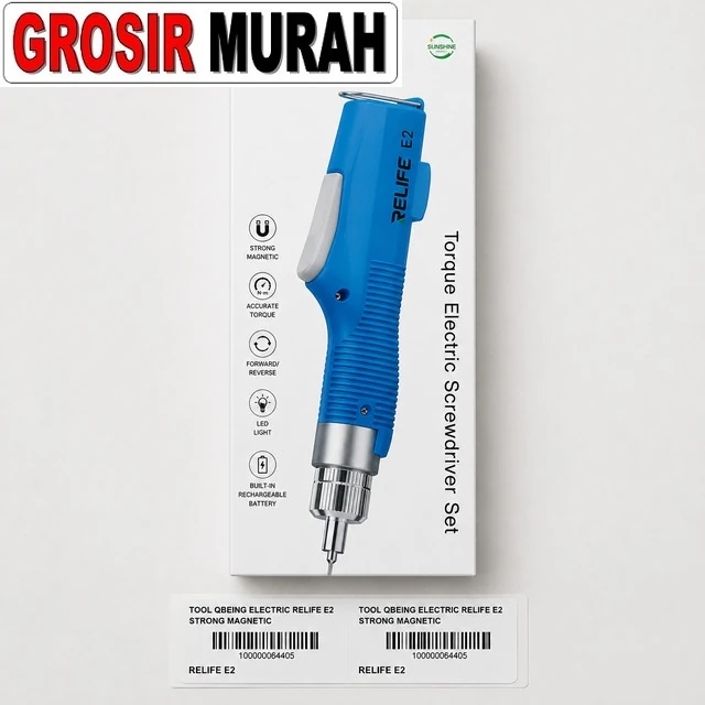 Tool Obeng Electric Relife E2 Strong Magnetic ready stock harga grosir sparepart HP Libra Jaya