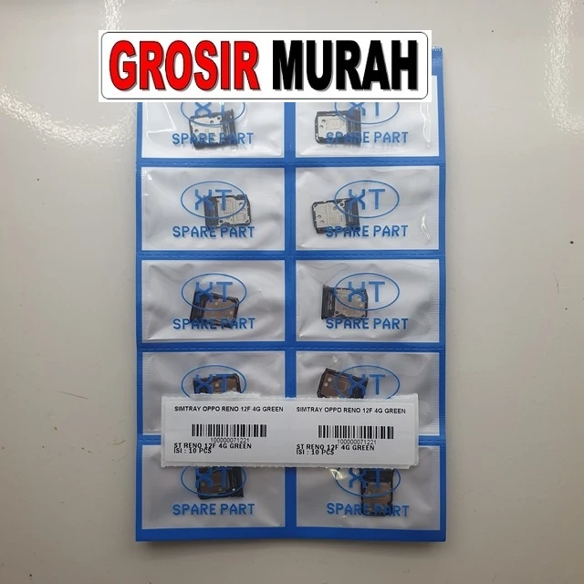 Simtray Oppo Reno 12f 4g Green ready stock harga grosir sparepart HP Libra Jaya