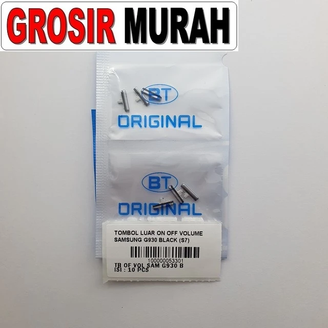 Tombol Luar On Off Volume Samsung G930 Black (s7)