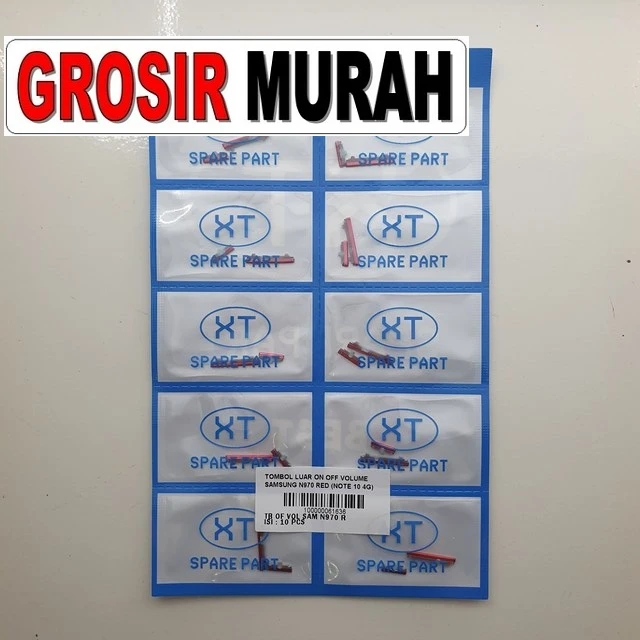 Tombol Luar On Off Volume Samsung N970 Red (note 10 4g)