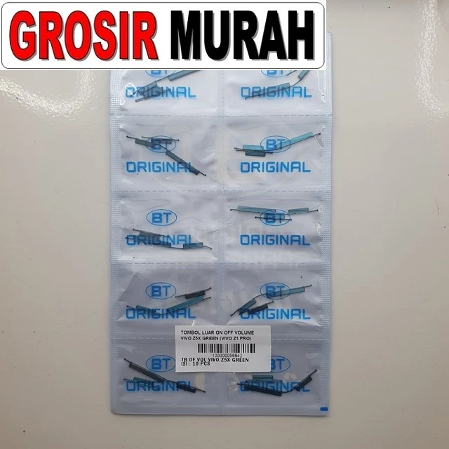 Tombol Luar On Off Volume Vivo Z5x Green (vivo Z1 Pro) ready stock harga grosir sparepart HP Libra Jaya