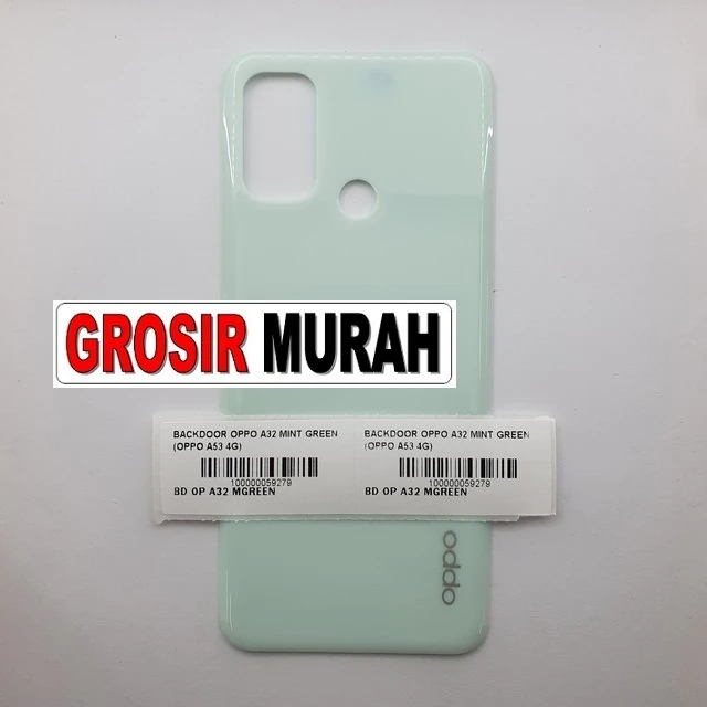 Backdoor Oppo A32 Mint Green (oppo A53 4g) ready stock harga grosir sparepart HP Libra Jaya