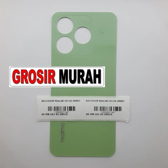 Backdoor Realme C63 4g Green ready stock harga grosir sparepart HP Libra Jaya