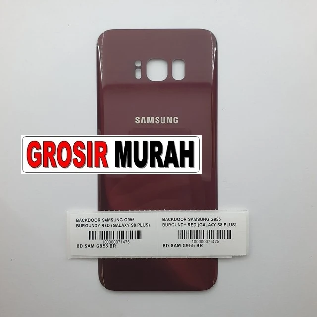 Backdoor Samsung G955 Burgundy Red (galaxy S8 Plus) ready stock harga grosir sparepart HP Libra Jaya