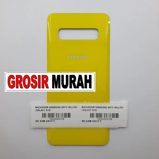 Backdoor Samsung G973 Yellow (galaxy S10) ready stock harga grosir sparepart HP Libra Jaya