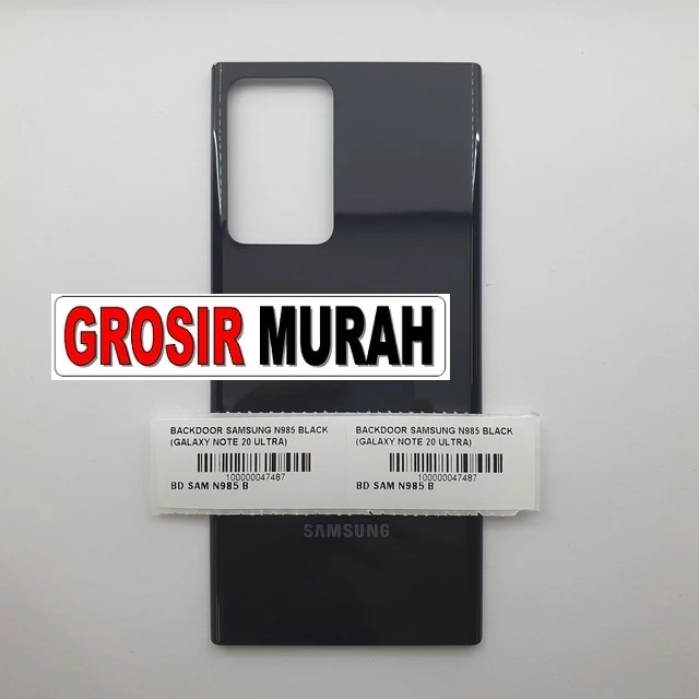 Backdoor Samsung N985 Black (galaxy Note 20 Ultra) ready stock harga grosir sparepart HP Libra Jaya