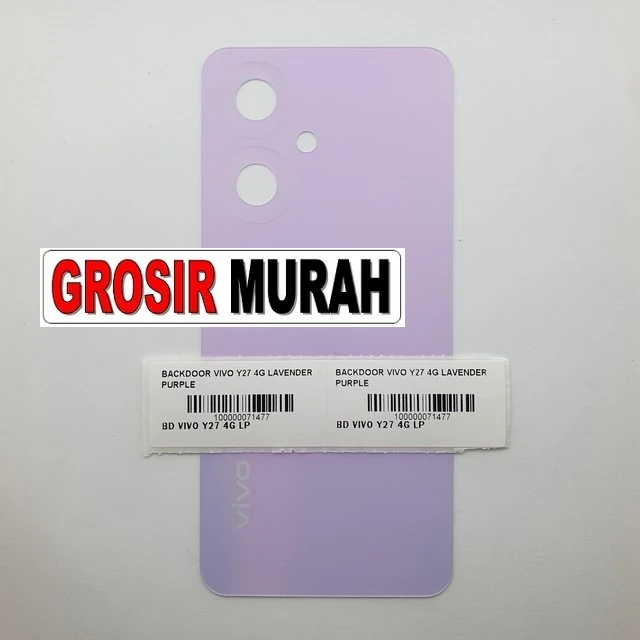 Backdoor Vivo Y27 4g Lavender Purple ready stock harga grosir sparepart HP Libra Jaya