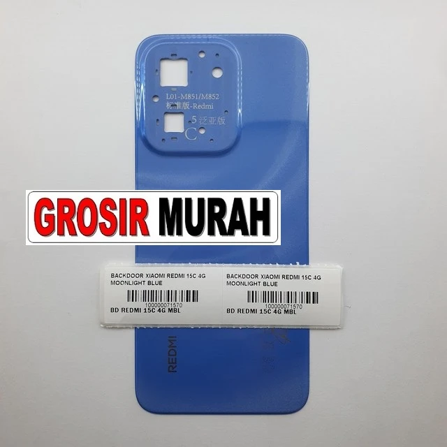 Backdoor Xiaomi Redmi 15c 4g Moonlight Blue ready stock harga grosir sparepart HP Libra Jaya