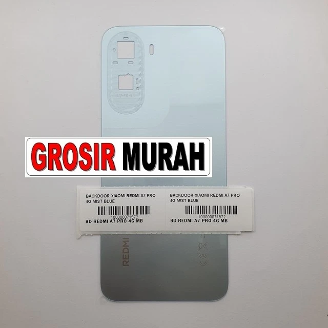 Backdoor Xiaomi Redmi A7 Pro 4g Mist Blue ready stock harga grosir sparepart HP Libra Jaya