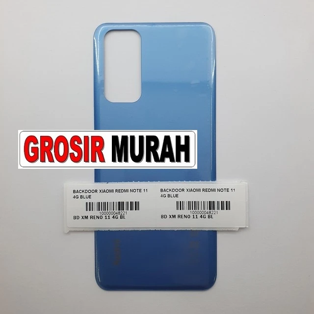 Backdoor Xiaomi Redmi Note 11 4g Blue ready stock harga grosir sparepart HP Libra Jaya