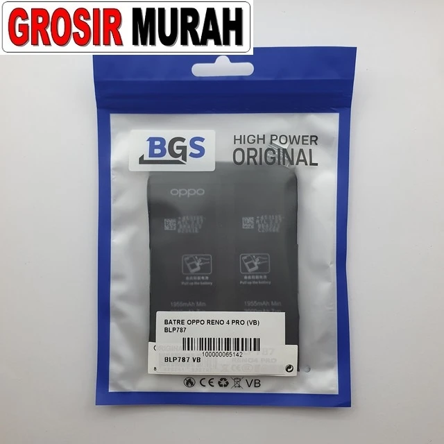 Batre Oppo Reno 4 Pro VB BLP787