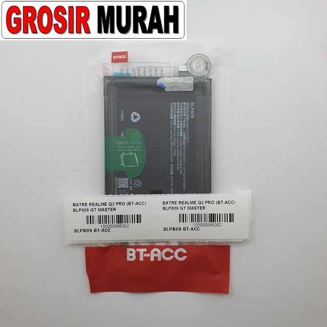 Batre Realme Q2 Pro (bt-acc) Blp809 Gt Master ready stock harga grosir sparepart HP Libra Jaya