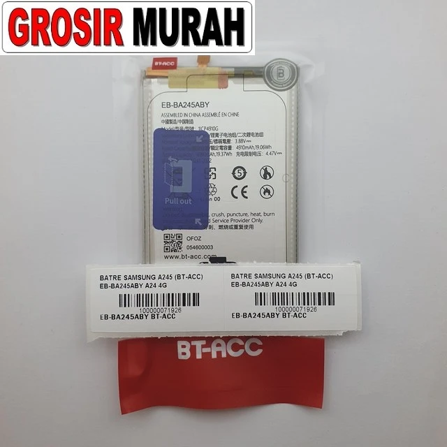 Batre Samsung A245 (bt-acc) Eb-ba245aby A24 4g ready stock harga grosir sparepart HP Libra Jaya