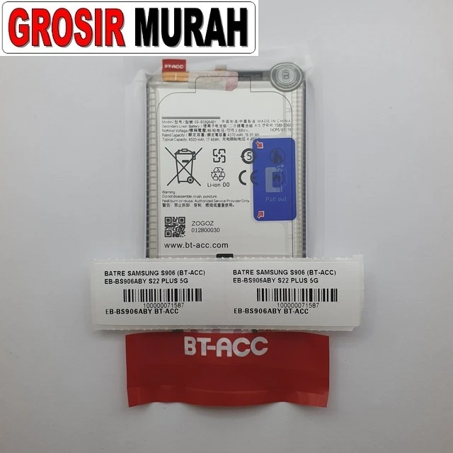 Batre Samsung S906 (bt-acc) Eb-bs906aby S22 Plus 5g ready stock harga grosir sparepart HP Libra Jaya