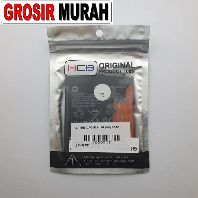 Batre Xiaomi 14 5g (vv) Bp4q ready stock harga grosir sparepart HP Libra Jaya