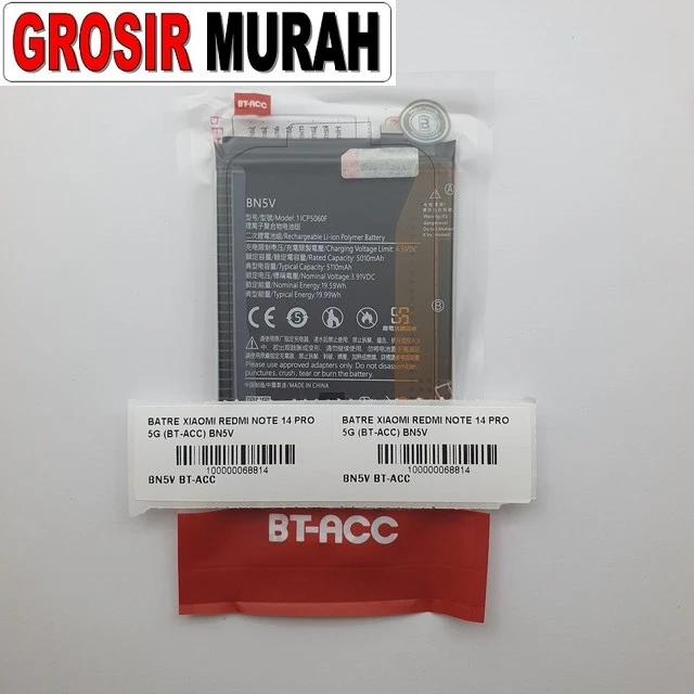 Batre Redmi Note 14 Pro 5G BT-ACC BN5V