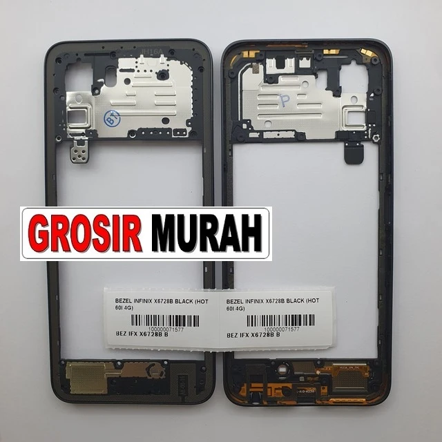 Bezel Infinix X6728b Black (hot 60i 4g) ready stock harga grosir sparepart HP Libra Jaya