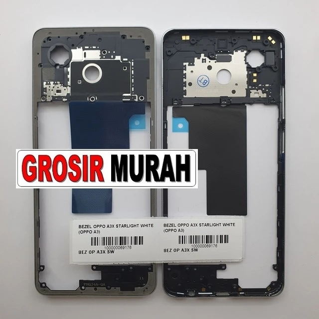 Bezel Oppo A3x Starlight White (oppo A3 A5i) ready stock harga grosir sparepart HP Libra Jaya