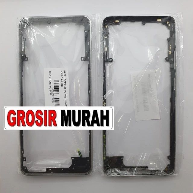 Bezel Oppo A5 4g Mist White (oppo A5 5g) ready stock harga grosir sparepart HP Libra Jaya