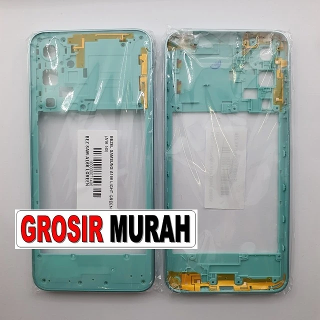Bezel Samsung A166 Light Green (a16 5g) ready stock harga grosir sparepart HP Libra Jaya