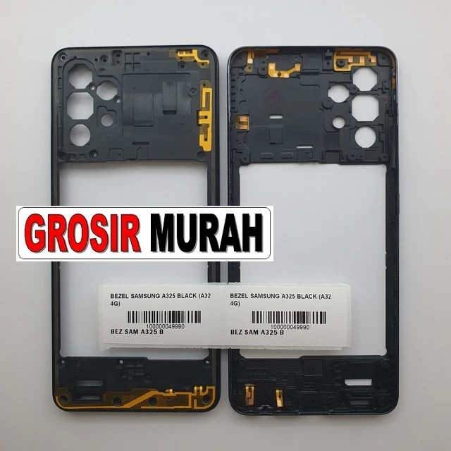 Bezel Samsung A325 Black (a32 4g) ready stock harga grosir sparepart HP Libra Jaya