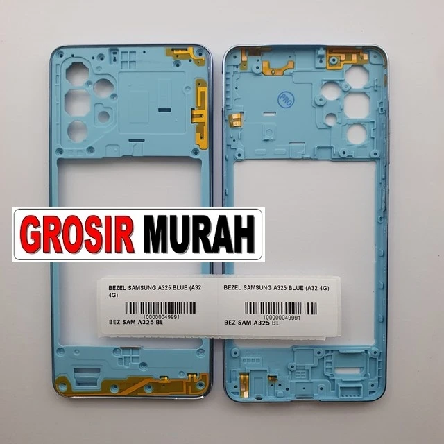 Bezel Samsung A325 Blue (a32 4g) ready stock harga grosir sparepart HP Libra Jaya